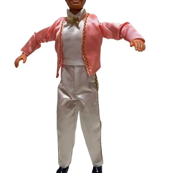 Vintage Ken Doll Pink & White Tuxedo and Extra Shirt - Picture 3 of 9